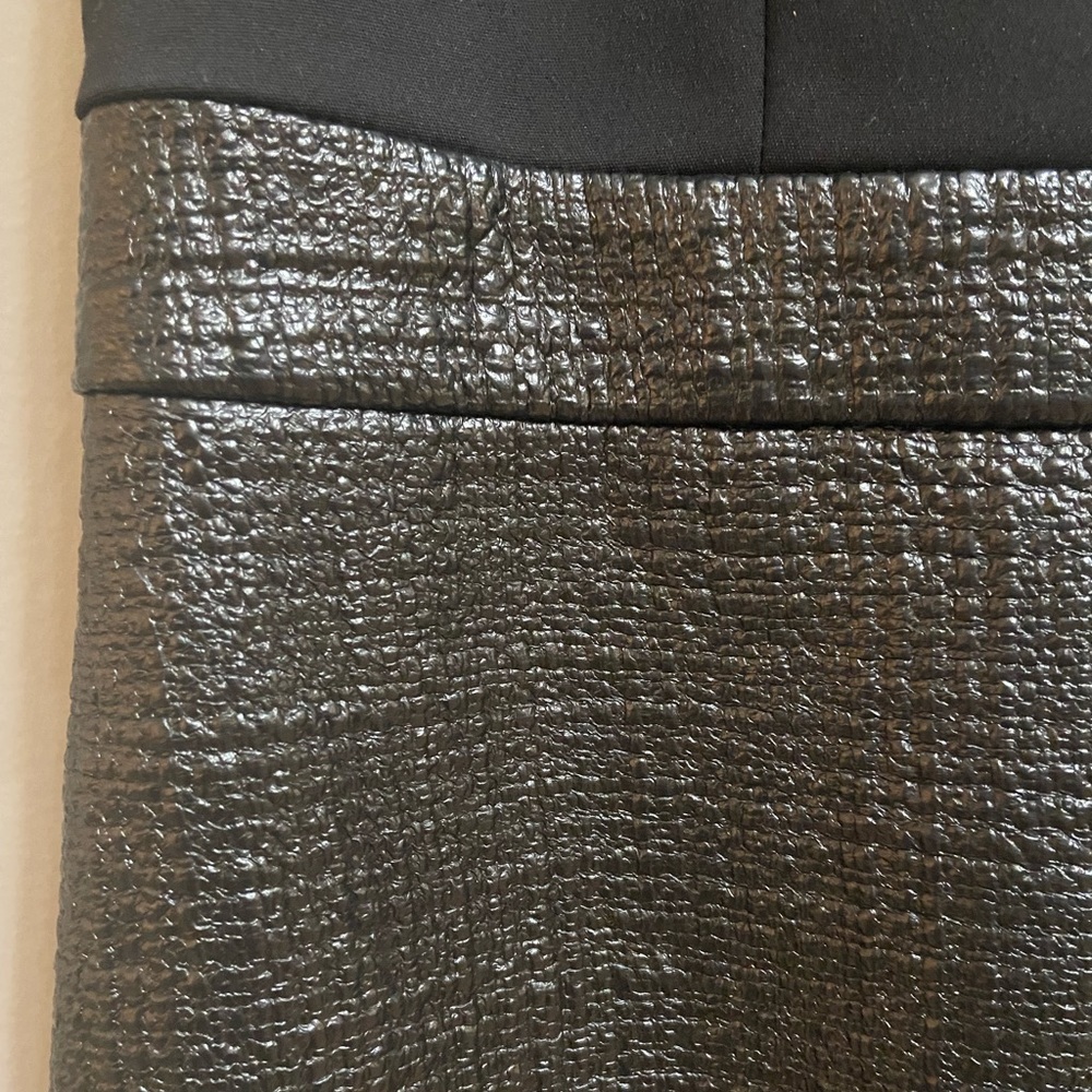 Armani Exchange Faux-Leather Mini Dress, Size 10 - Picture 6 of 13